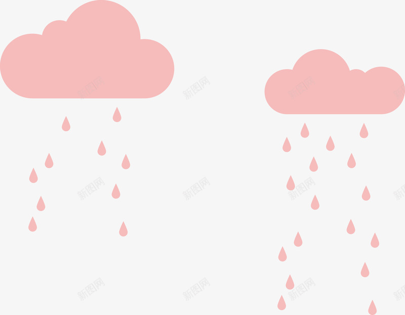 扁平卡通粉红色的云朵下雨png免抠素材_新图网 https://ixintu.com 下雨 云 云朵 卡通 扁平 粉红色的云 粉色的云 阴雨天气