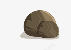 简洁石头卡通石头展示矢量图高清图片