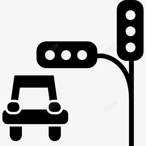 信号灯和车图标png_新图网 https://ixintu.com 交通 信号 信号量 信号量集 城市 汽车 街道 运输