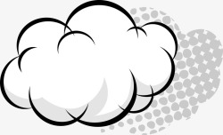泰山手绘pop涂鸦云朵高清图片