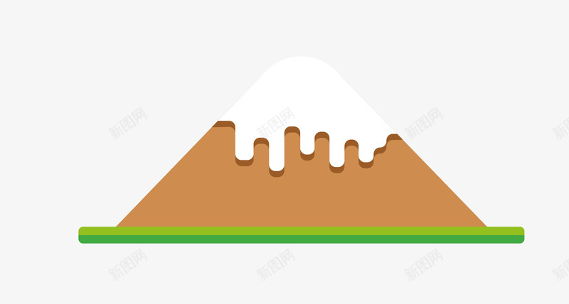 卡通山体png免抠素材_新图网 https://ixintu.com 卡通山体 山 山体 扁平化山体 矢量山体 简洁山体