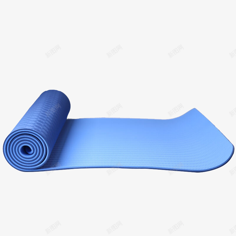 蓝色瑜伽垫png免抠素材_新图网 https://ixintu.com 产品实物 垫子 瑜伽 瑜伽垫 运动垫子