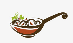 碗的logo卡通餐饮标识图标高清图片