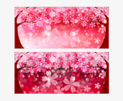 粉色樱花背景素材
