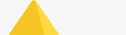 黄色山峰三角形装饰素材