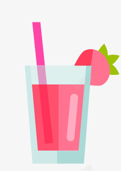 简洁饮品扁平化果汁矢量图高清图片