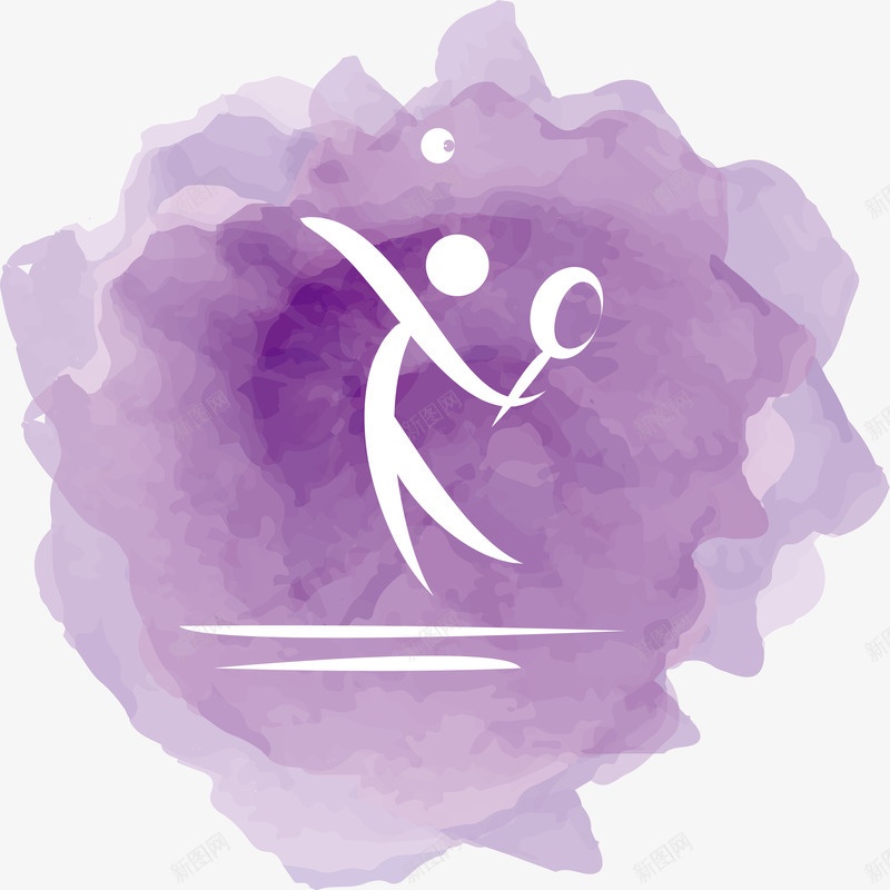 网球运动员logo图标png_新图网 https://ixintu.com logo 创意 精美 网球运动员 运动 运动员logo