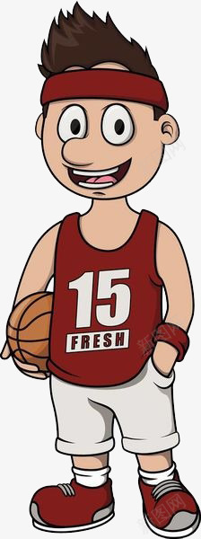 一个带发带的帅小伙png免抠素材_新图网 https://ixintu.com basketball 卡通手绘 带发带的人 打篮球 篮球 篮球社 运动