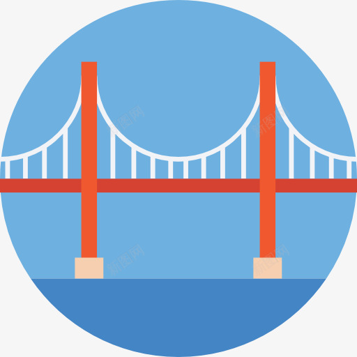 桥图标png_新图网 https://ixintu.com 工程 建筑与城市 桥梁 纪念碑