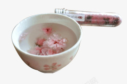 樱花瓷碗水信玄饼素材