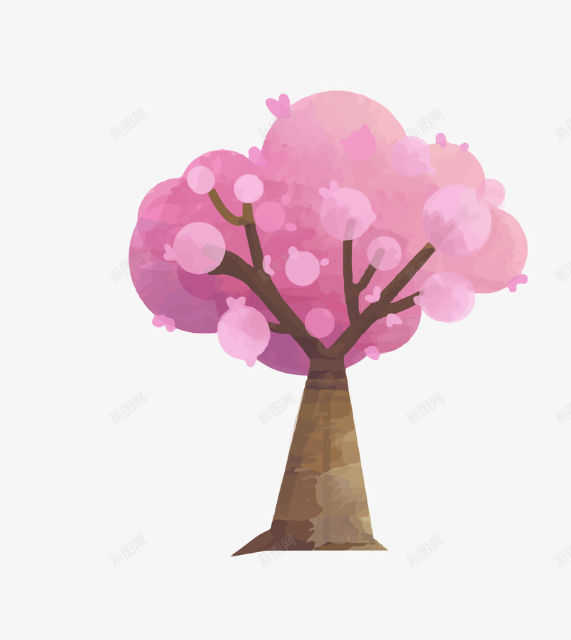 卡通树木矢量图eps免抠素材_新图网 https://ixintu.com 卡通树木 树 树木 梦幻矢量树木 水彩树木 简洁树木 矢量图