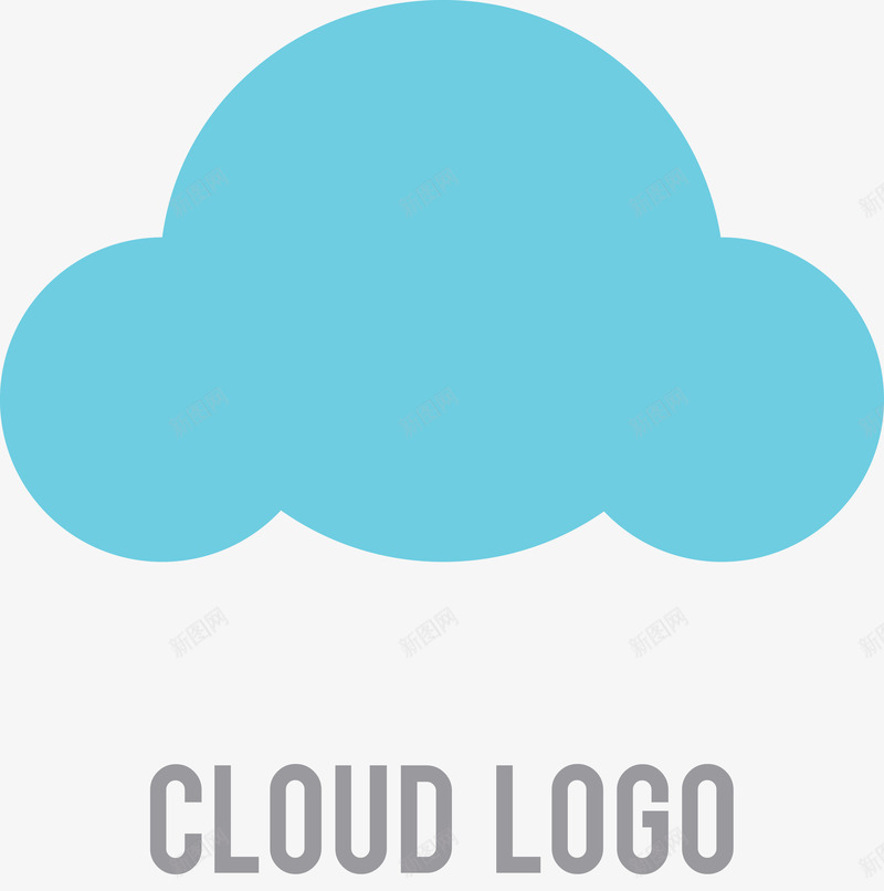 蓝色云朵logo矢量图图标ai_新图网 https://ixintu.com LOGO设计 云 云logo 云朵 云朵LOGO 云朵logo 企业商标 创意云 图标 朵精美云朵 矢量云朵 矢量图