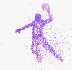 心形装饰图打篮球的水彩人物高清图片