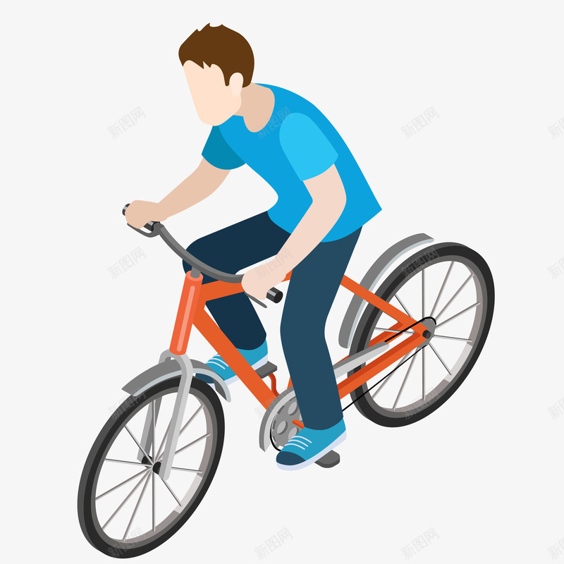 男孩正面骑车矢量图ai免抠素材_新图网 https://ixintu.com 人物 光泽 卡通 手绘 投影 正面 男孩 装饰 质感 运动 阴影 骑车 矢量图