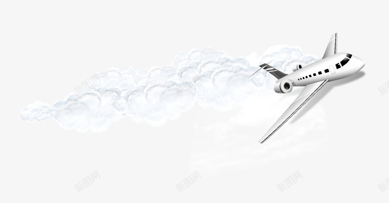 云层上的飞机psd免抠素材_新图网 https://ixintu.com 云层 白云 飞机