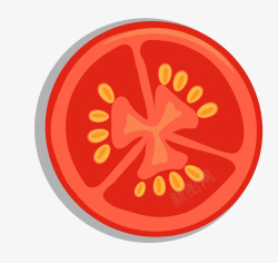 简洁番茄卡通番茄蔬菜矢量图高清图片