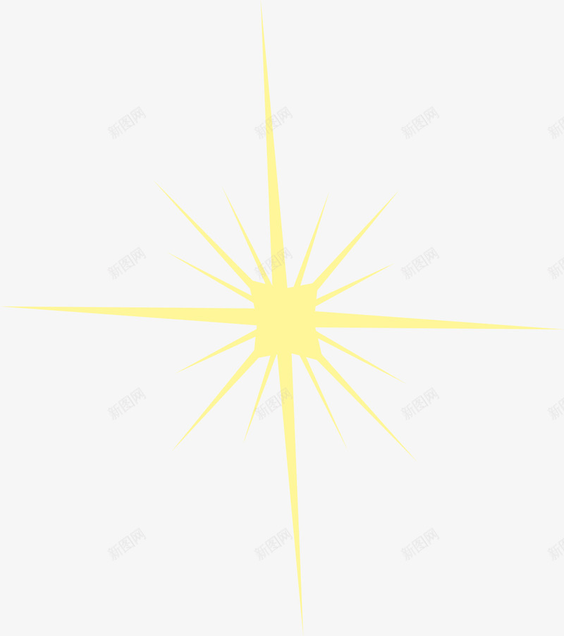 黄色闪耀光芒png免抠素材_新图网 https://ixintu.com 光束 光线 清新星光 耀眼光芒 闪耀光辉 黄色光芒