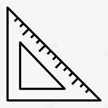控制测量尺工具三角形办公图标集图标