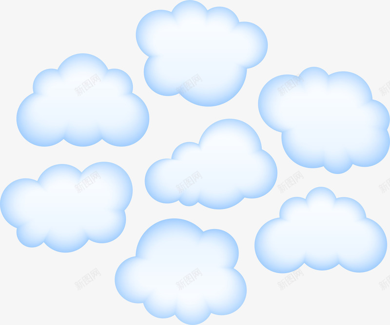 白色的云png免抠素材_新图网 https://ixintu.com PNG图形 云朵 卡通 白云 装饰
