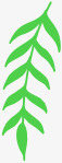 绿色简洁树叶造型png免抠素材_新图网 https://ixintu.com 树叶 简洁 绿色 造型