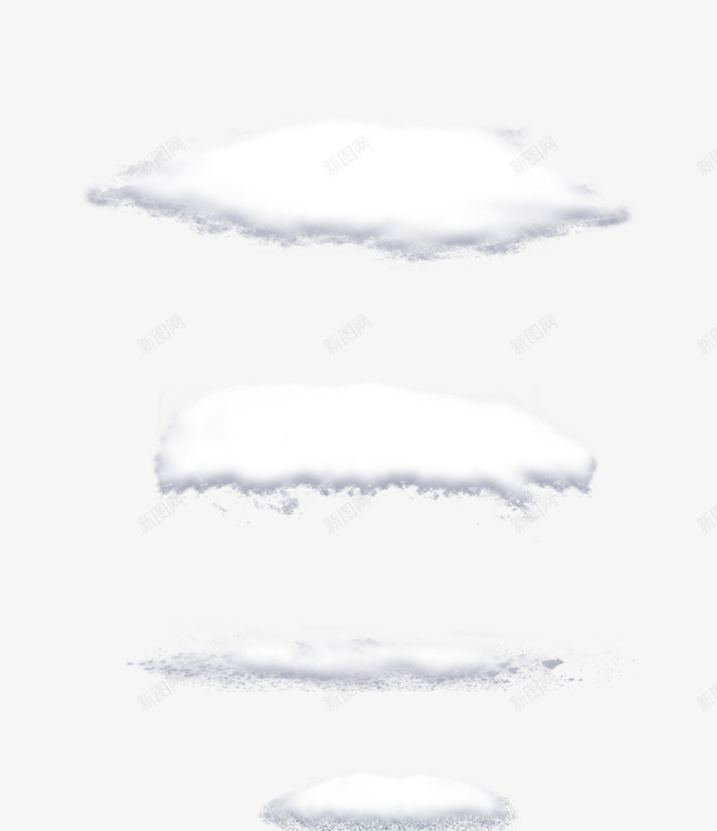 手绘合成白色云朵效果雪地png免抠素材_新图网 https://ixintu.com 云朵 合成 效果 白色 设计 雪地