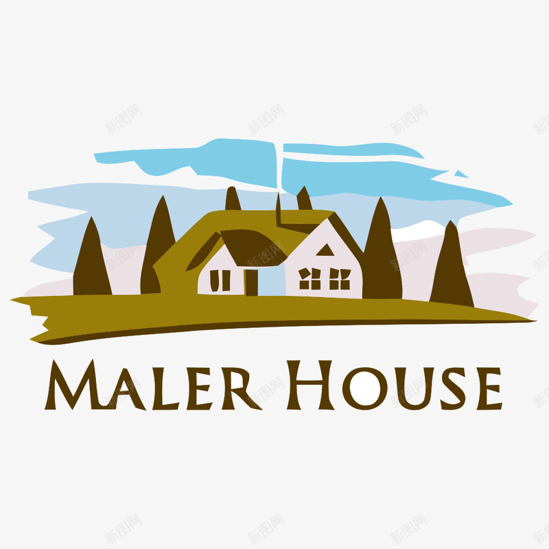 建筑logo图标png_新图网 https://ixintu.com House MALER 地产 城市 城镇 建筑 房子 都市 高楼