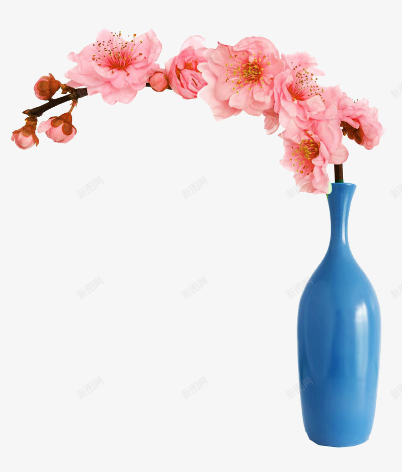 桃花桌花png免抠素材_新图网 https://ixintu.com 桃花 桌花 清新 粉色花 花卉 花苞 装饰
