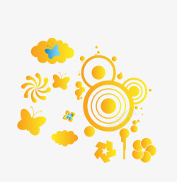 花样圆圈海报装饰高清图片