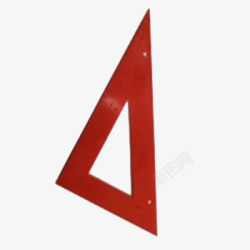 红色三角尺素材