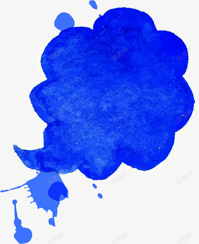 蓝色对话框矢量图ai免抠素材_新图网 https://ixintu.com AI 云朵 卡通 墨滴 墨点 对话框 手绘 曲线 水彩 涂鸦 线条 蓝色 矢量图