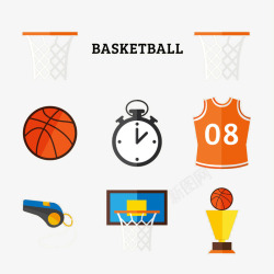 篮球小图标运动篮球篮筐图标高清图片