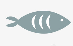 简洁鱼卡通简洁扁平化鱼矢量图高清图片