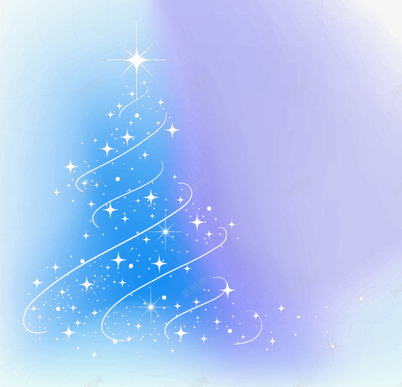 抽象艺术星光圣诞树png免抠素材_新图网 https://ixintu.com 圣诞树 抽象 星光 艺术