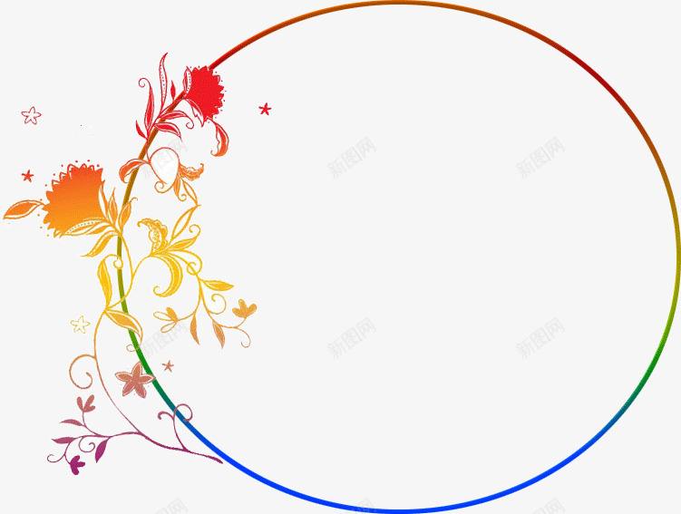 花纹边框png免抠素材_新图网 https://ixintu.com 小报 简洁 花纹 边框