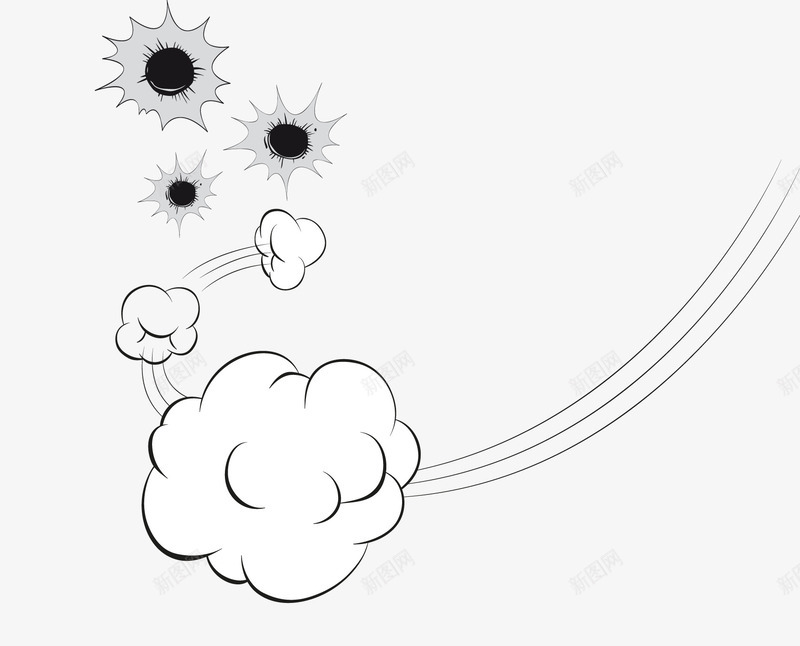 简约创意图画png免抠素材_新图网 https://ixintu.com 云朵 创意 图画 手绘 白色 简单 简约创意图画 简约风 线条
