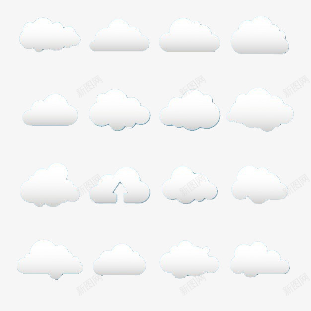 漂浮在天空的云png免抠素材_新图网 https://ixintu.com 天气 天空 温暖 白云 白色