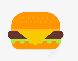 简洁汉堡汉堡高清图片