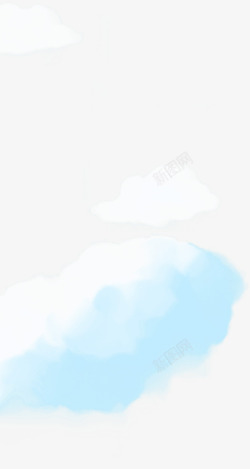 白色梦幻创意云朵素材