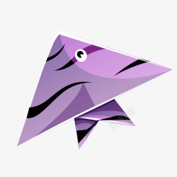 紫色热带鱼紫色三角热带鱼高清图片