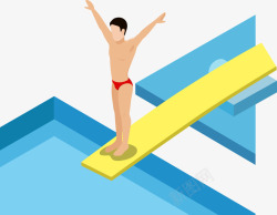 准备跳水的运动员跳水运动员高清图片