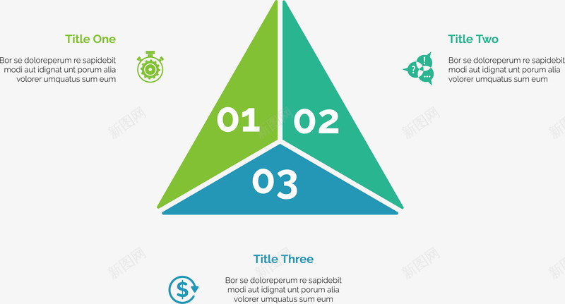 三角拼图图表矢量图ai免抠素材_新图网 https://ixintu.com 三角拼图 信息图表 年终总结 年终报告 数字步骤 矢量png 矢量图