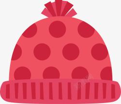 冬季卡通红色帽子素材