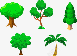 绿化树木矢量图素材