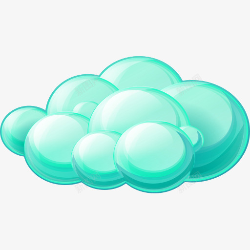 绿色卡通立体云朵装饰图案png免抠素材_新图网 https://ixintu.com 云朵 免抠PNG 卡通 立体 绿色 装饰图案
