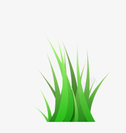 简洁绿色能源绿草矢量图高清图片