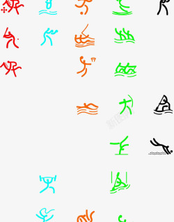 奥运会标识标志图标图标