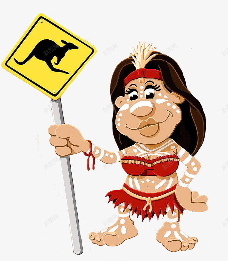澳大利亚土著人png免抠素材_新图网 https://ixintu.com 卡通土著人 土著人 土著女人 土著美女 手绘土著人 澳大利亚人