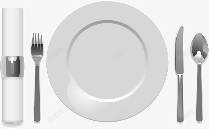 元素餐具矢量图eps免抠素材_新图网 https://ixintu.com 矢量元素 简洁餐具 餐具 矢量图