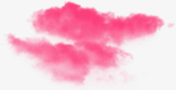 粉色艺术云朵创意素材