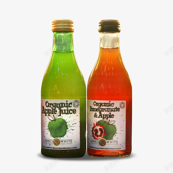 两瓶饮料png免抠素材_新图网 https://ixintu.com 瓶子 简洁 装饰 饮料